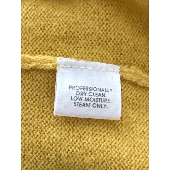 CASHMERE by Charter Club M Golden Yellow Quite Luxury Classic Casual Sweater - Picture 7 of 10
